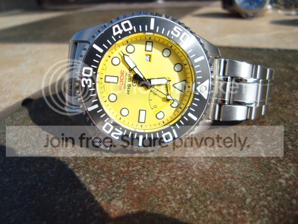 orient yellow dial